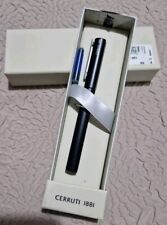 Cerruti 1881 Black Fountain Pen Blue Ink NEW IN BOX RRP: €55
