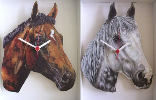 Horse wall clock - horse,