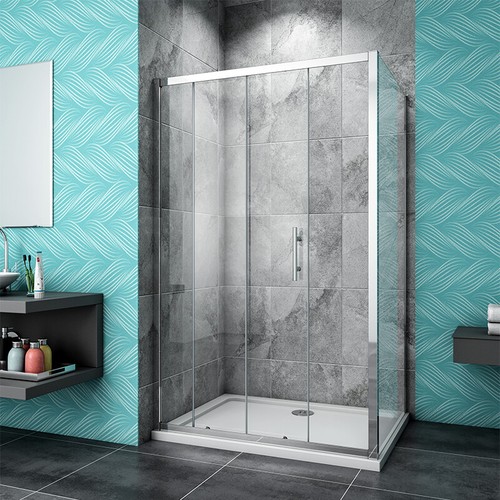 Sliding door shower enclosure - sliding,