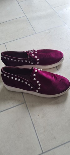Pearl trimmed loafer shoes - pearl,