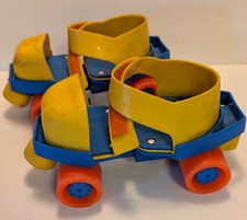 VTG Fisher Price 1-2-3 Grow With Me Roller Skates Adjustable Kids Toys 1980s