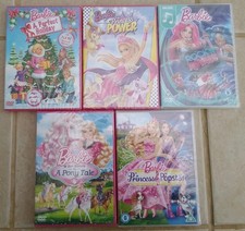 Barbie DVDs Bundle of NEW unopened dvds    (a)