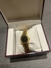 Aston Gerard 11 Genuine Diamonds Luxury 18K Gold Plated Swiss Made Ladies Watch