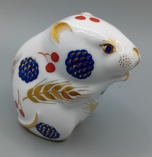 Royal Crown Derby Paperweight Harvest Mouse Gold Stopper