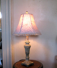 Cottage Style Lamp Pale Pink
