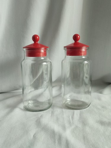 Vintage retro glass storage - vintage,