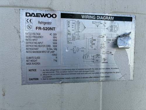 Daewoo 520nt american - fr-520nt,