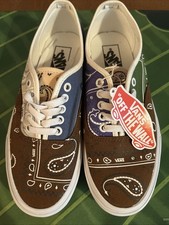 NWB VANS Authentic Peace Paisley Unity, M7/W8.5 Like New Never Worn No Box