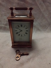 Vintage KJB Carriage Clock In Working Condition With Key