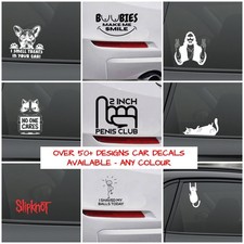 Novelty Car Bumper Stickers Crude Funny Vinyl Decal  Funny Stickers