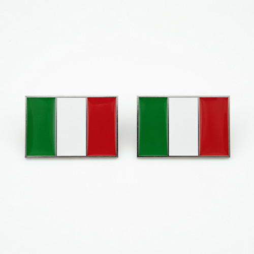 2pcs metal italia flag - italia,