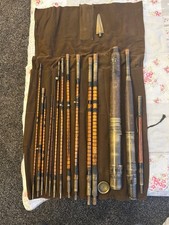 very rare split cane travelrod,pocket rod