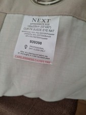 Huge Beige Curtains Faux Suede Fully Lined 53 x 90  Inches Excellent Condition 