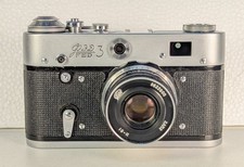 Soviet FED 3 35mm Film Rangefinder Camera with Industar-61 52mm f/2.8 Lens READ