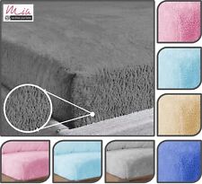 TEDDY BEAR FLEECE FITTED SHEET SHERPA COSY WARM 30CM DEEP WINTER MATTRESS COVER