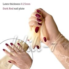 Transparent Latex Gloves with