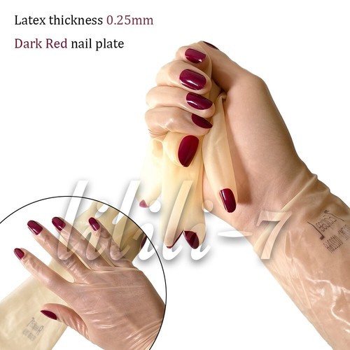 Transparent latex gloves - gloves, with