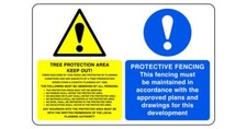 Tree protection area keep out