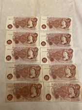 10 x 1960s Ten Shilling Notes