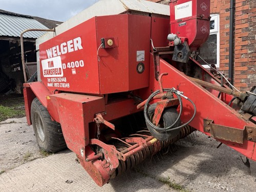 Welger d4000 square baler