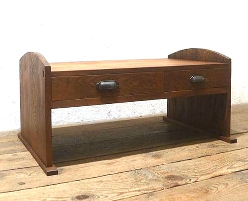 Vintage japanese wooden study - wooden,