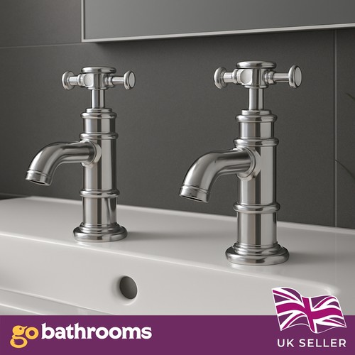 Traditional pair basin taps - basin,
