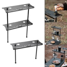 Aluminum Alloy Camping Table , Detachable Cooker Rack Stand Outdoor Grill Tables