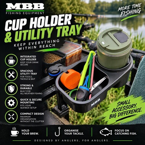 Fishing seat box cup - fishing, holder
