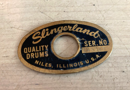 Slingerland black gold oval - slingerland,