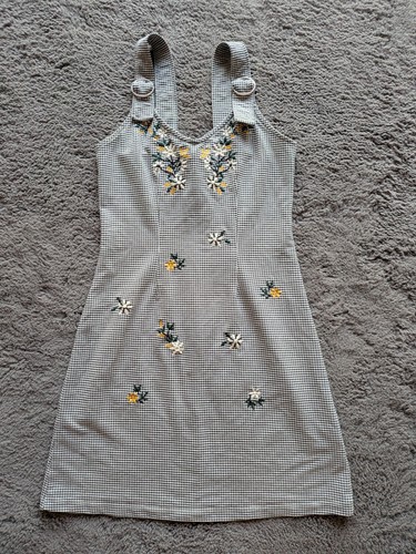 Topshop checked black white