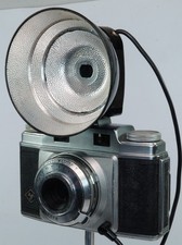 Agfa Super Silette  35mm Rangefinder. VGWO, Case, Agfa Flash & Bulbs,