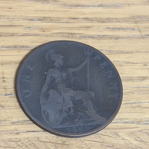 1899 queen victoria one penny - 1899,
