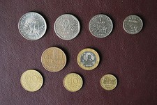 Big set of coins French 