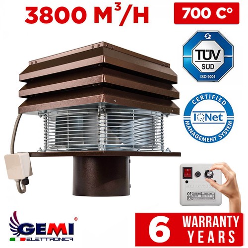 Chimney fan round flue cm - 20,