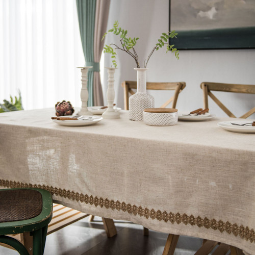 Rectangular tablecloth linen - rectangular,
