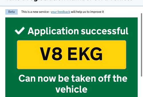 Private registration plate - registration,
