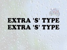 2x Extra S Type Decal