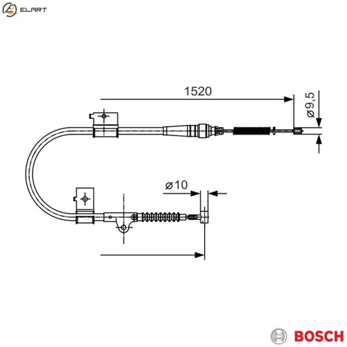 Cable pull parking brake 987 - parking, 1