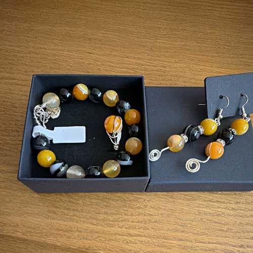Handmade tiger eye agate - eye,