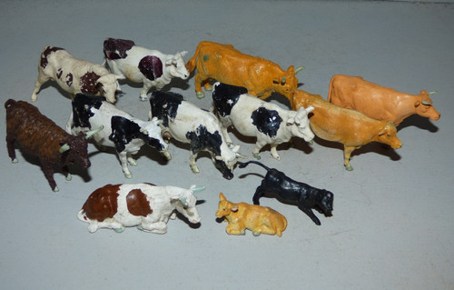 Britains 32nd scale cows and - britains,