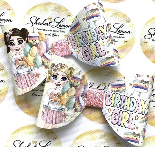 Plushie birthday girl printed - plushie,