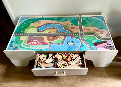 Wooden kids activity table - wooden,