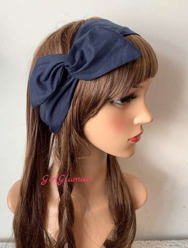 Navy blue headband - headband, hairband
