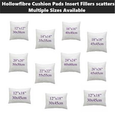 Hollowfibre Cushion Pads,Scatter Sofa Cushion Insert Square White Cushion Inners
