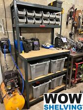 Workstation workbench storage bay for garage workshop racking warehouse craft