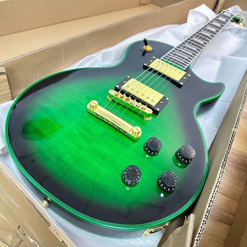 Electric guitar green black - green,