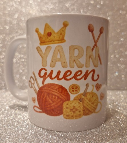 11oz novelty mug yarn queen - novelty, mug,