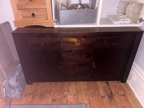 Solid oak sideboard - sideboard, rustic