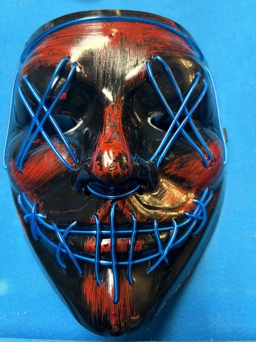 Led light face costume - costume, mask