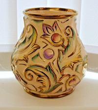 Small Wade GOTHIC Gloss Gold Lustre Vintage Vase